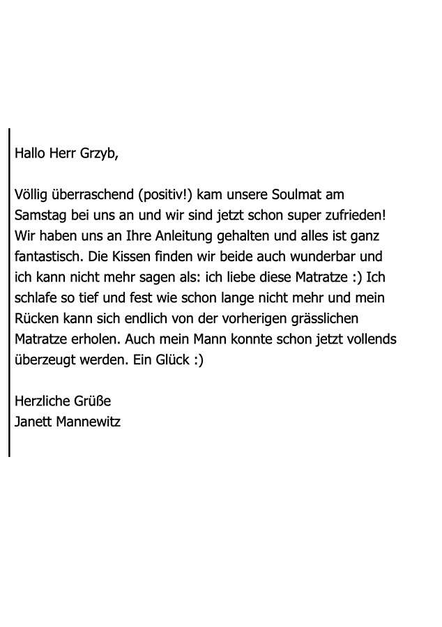 SOULMAT Matratze Erfahrung